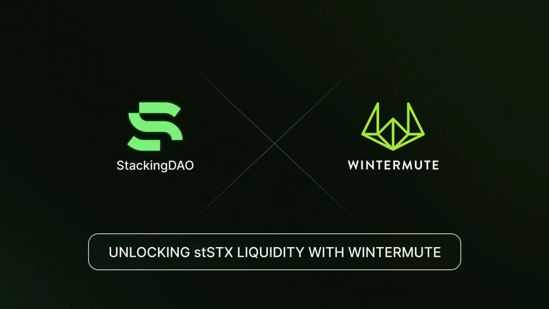 Stacking DAO and Wintermute Partnership to Unlock stSTX Liquidity