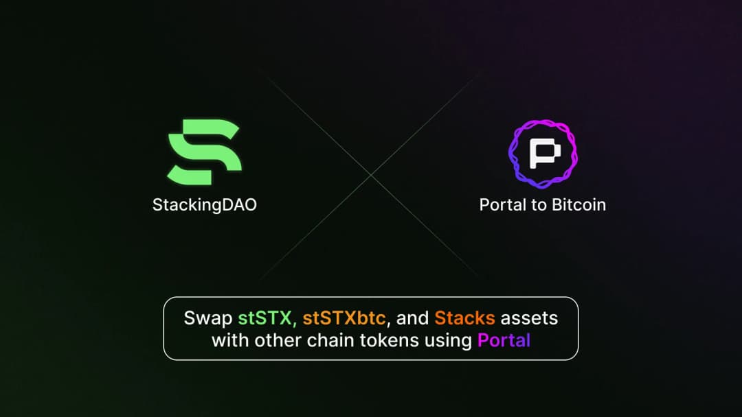 Stacking DAO and Portal Collaborate to Enable Swaps of Stacks Assets with Other Chain Tokens