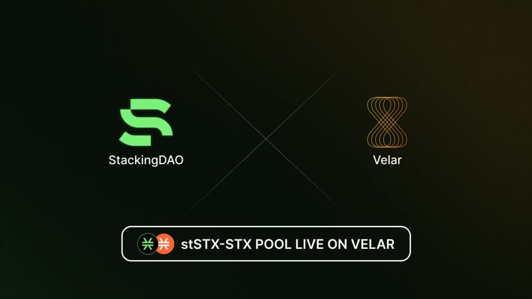 The Launch of the stSTX Pool on Velar